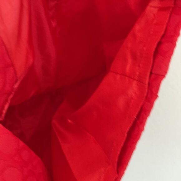 Sandra Darren red Sheath/Bodycon Dress with bow Size 16 - Picture 9 of 10